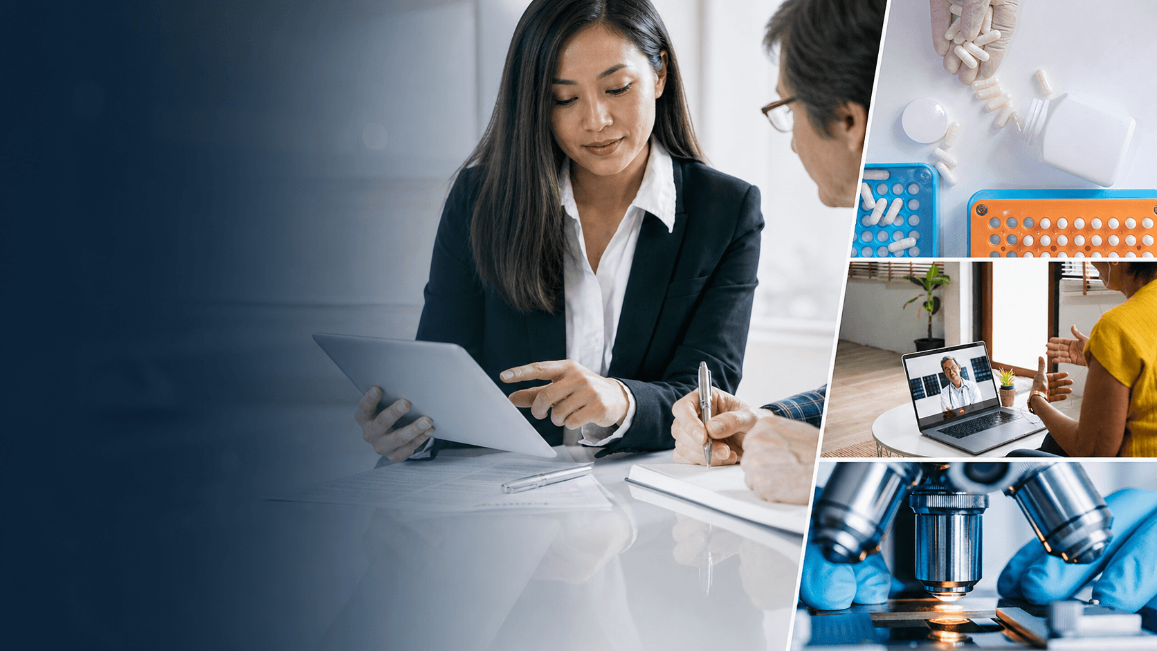 Healthcare, consulting, telehealth, and laboratory moments